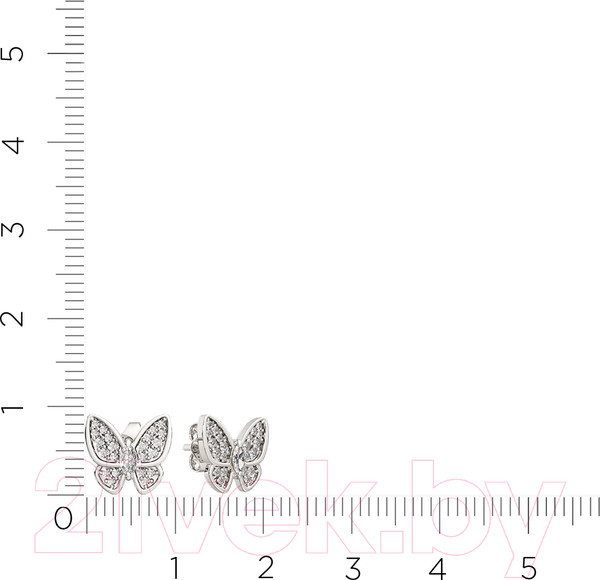 Изображение товара Серьги из серебра ZORKA 0310742.ZZ (с фианитами)