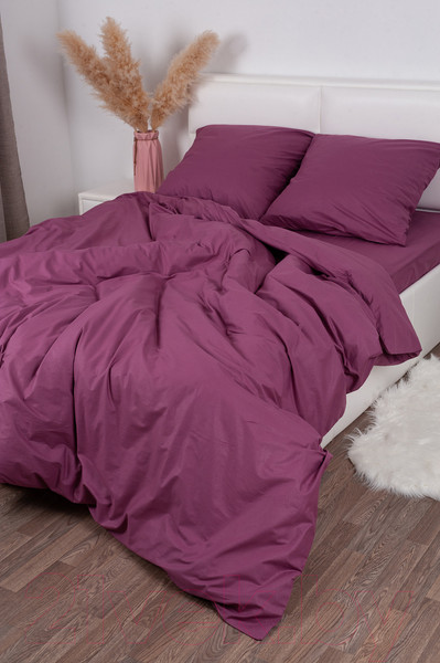 Изображение товара Комплект постельного белья Milanika Брусника 1.5сп (поплин г/к)