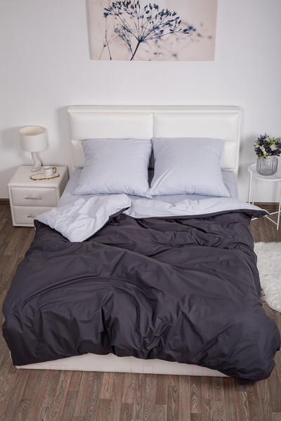 Изображение товара Комплект постельного белья Milanika Муссон 2сп с европростыней (поплин г/к)