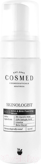 Изображение товара Пенка для умывания Cosmed Cosmeceuticals Skinologist Ана&Bha Foarming Wash (150мл)
