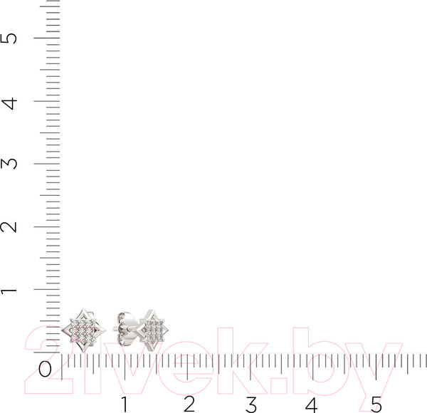 Изображение товара Серьги из серебра ZORKA 0310779.ZZ (с фианитами)