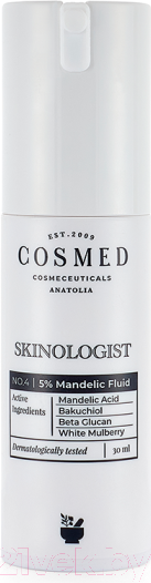 Изображение товара Крем для лица Cosmed Cosmeceuticals Skinologist Mandelic Fluid с 5% Миндальной кислотой (30мл)