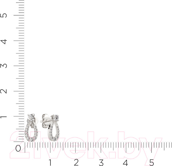 Изображение товара Серьги из серебра ZORKA 0310885.ZZ (с фианитами)