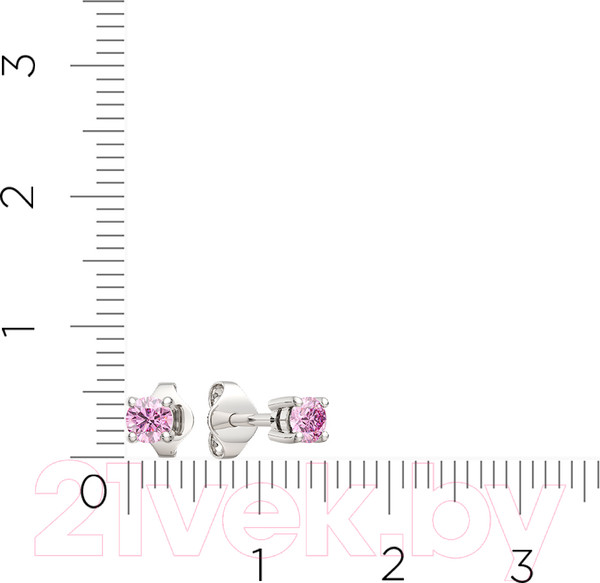 Изображение товара Серьги из серебра ZORKA 0310488.ZZ (с фианитами)