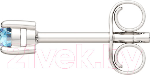 Изображение товара Серьги из серебра ZORKA 0310485.ZZ (с аквамарином)