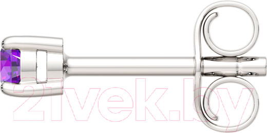 Изображение товара Серьги из серебра ZORKA 0310486.ZZ (с аметистом)