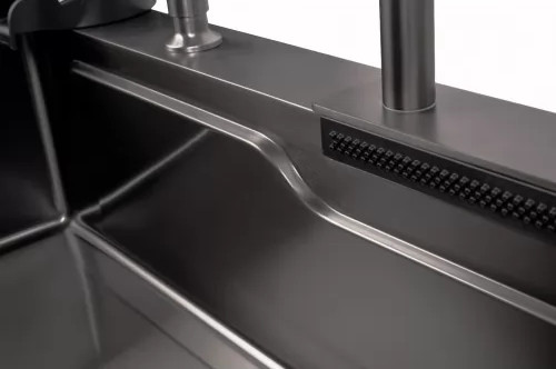 Изображение товара Мойка кухонная со смесителем Wisent WG37546B (графит)