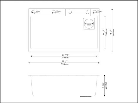 Изображение товара Мойка кухонная со смесителем Wisent WG37546B (графит)