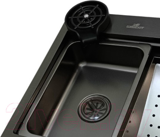 Изображение товара Мойка кухонная со смесителем Wisent WG37546B (графит)