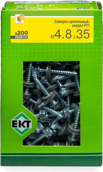 Изображение товара Саморез ЕКТ Кровельный 4.8x35 / BW000179 (200шт)