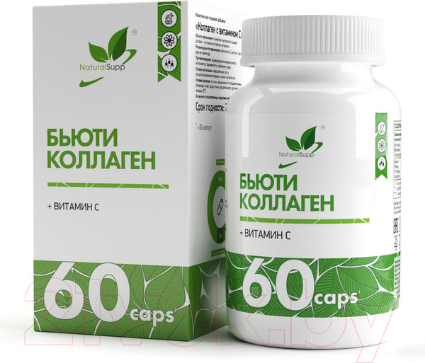 Изображение товара Коллаген NaturalSupp Beauty + Vitamin C (60капсул)
