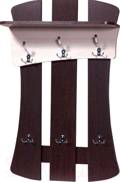 Изображение товара Вешалка для одежды Мебель-Класс Нюанс-2 (венге/ясень шимо светлый)