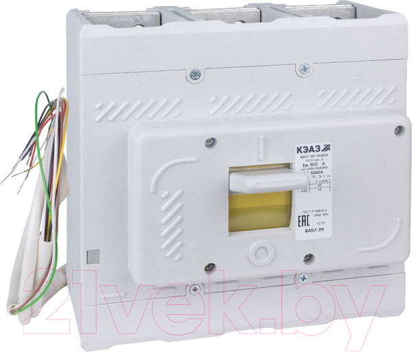 Изображение товара Выключатель автоматический КЭАЗ ВА57-39-344710-400А-4000-690AC-НР230AC/220DC-УХЛ3 / 110018
