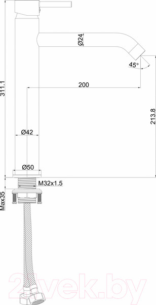 Изображение товара Смеситель Maxonor Pure Life PL1187-9