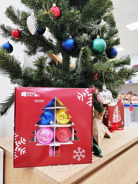 Изображение товара Набор елочных игрушек Swed house Vintertid 34.56.5667 (разноцветный)