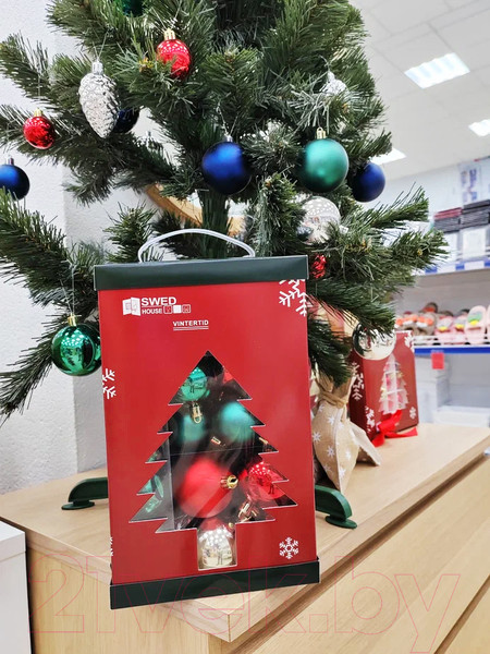 Изображение товара Набор елочных игрушек Swed house Vintertid 34.56.6455 (разноцветный)