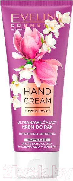 Изображение товара Крем для рук Eveline Cosmetics Hand Cream Flower Blossom Ультраувлажняющий (75мл)