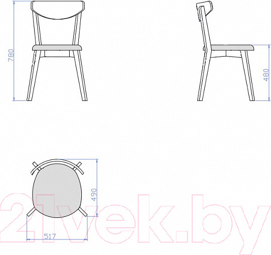 Изображение товара Стул Мебель-Класс Ювента (Bahama Plus Beige Р-43 мягкий)