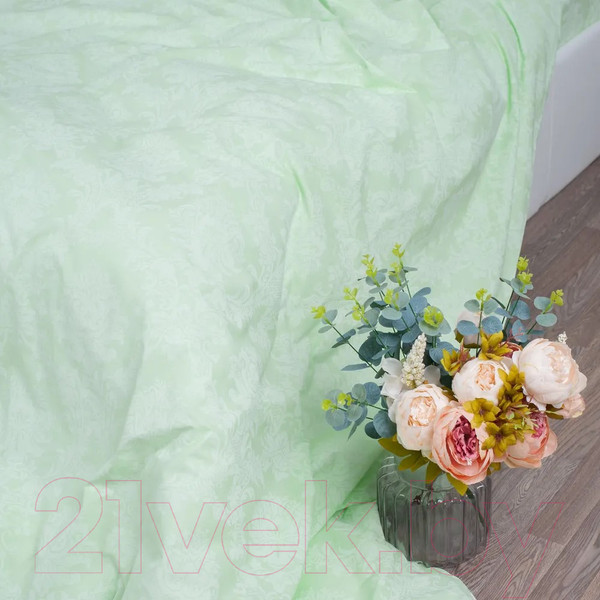 Изображение товара Пододеяльник Milanika Изумруд Евро (поплин-жаккард)