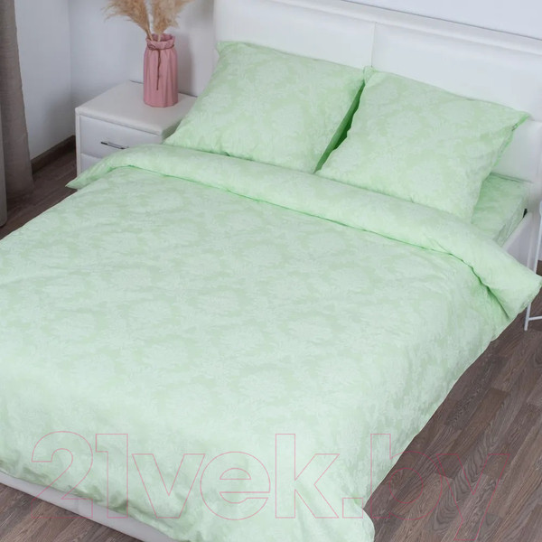 Изображение товара Пододеяльник Milanika Изумруд Евро (поплин-жаккард)