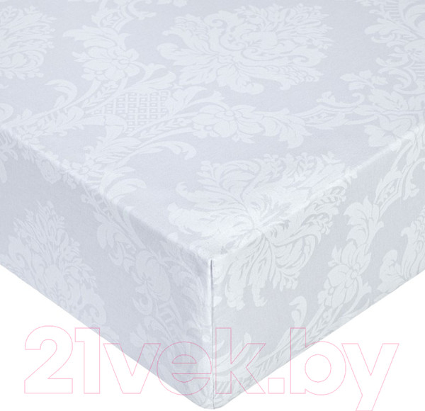 Изображение товара Простыня Milanika Кварц на резинке 90x200x20 (поплин-жаккард)