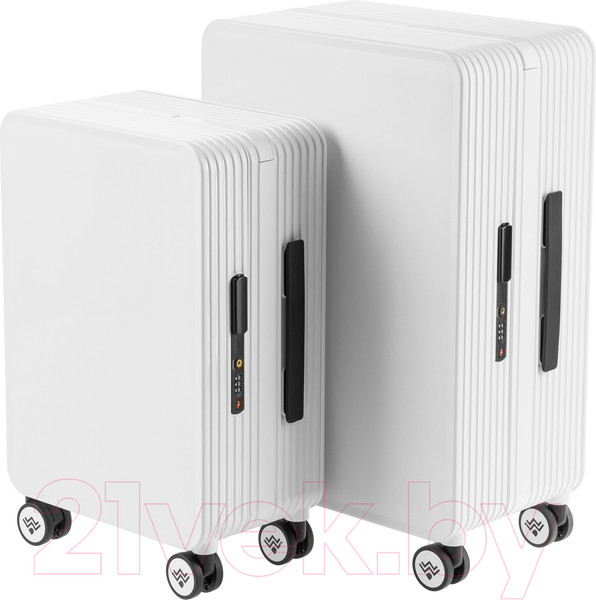 Изображение товара Чемодан на колесах DoubleW 005# (S, белый)