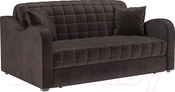 Изображение товара Диван Mebel-Ars Аккордеон Барон №4 (бархат шоколадный Star Velvet 60 Coffee)