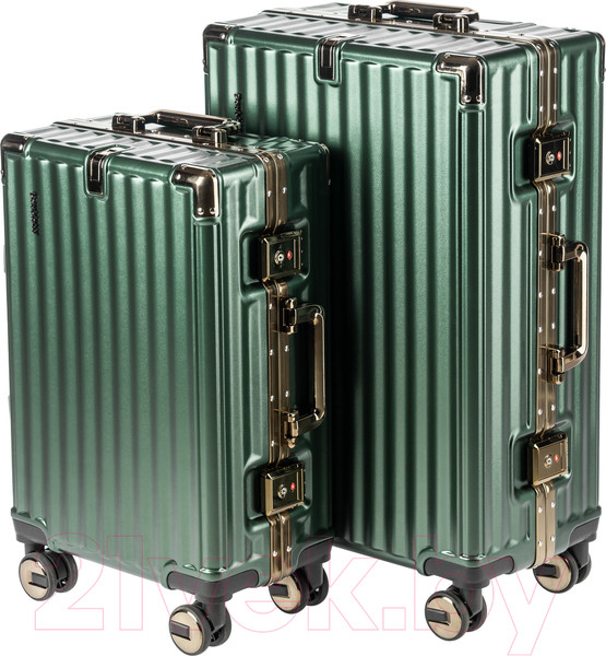 Изображение товара Чемодан на колесах DoubleW E087# (S, темно-зеленый)
