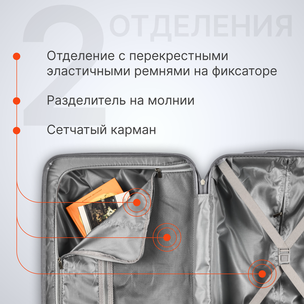 Изображение товара Чемодан на колесах DoubleW YF-PP02 (S,черный)