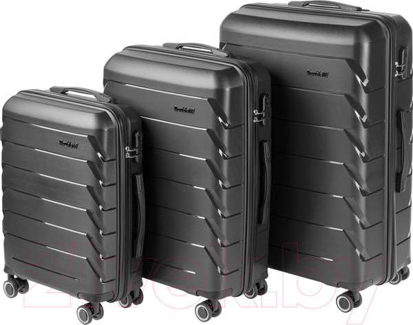 Изображение товара Чемодан на колесах DoubleW YF-PP02 (S,черный)