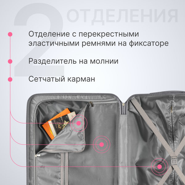 Изображение товара Чемодан на колесах DoubleW YF-PP02 (М, бирюзовый)