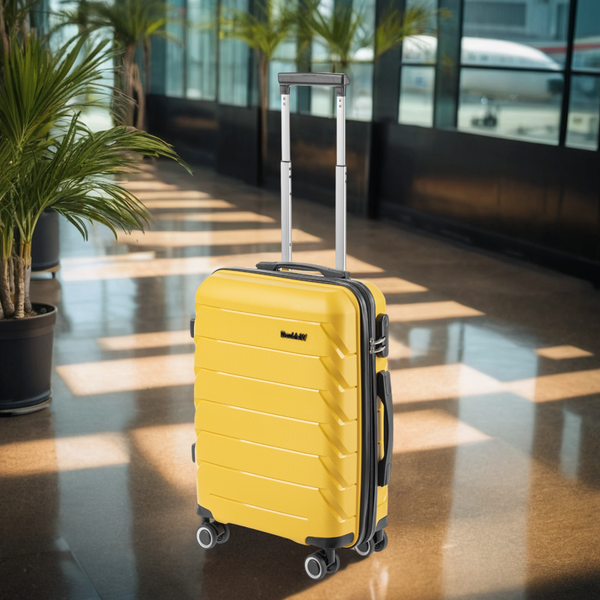 Изображение товара Чемодан на колесах DoubleW YF-PP02 (S, желтый)