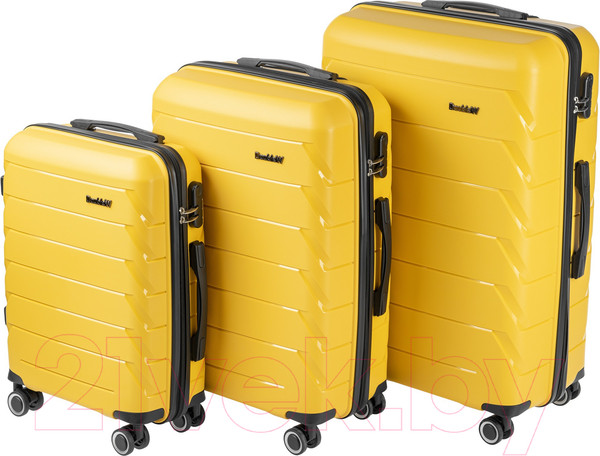 Изображение товара Чемодан на колесах DoubleW YF-PP02 (L, желтый)