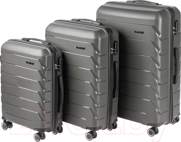 Изображение товара Чемодан на колесах DoubleW YF-PP02 (S, серый)