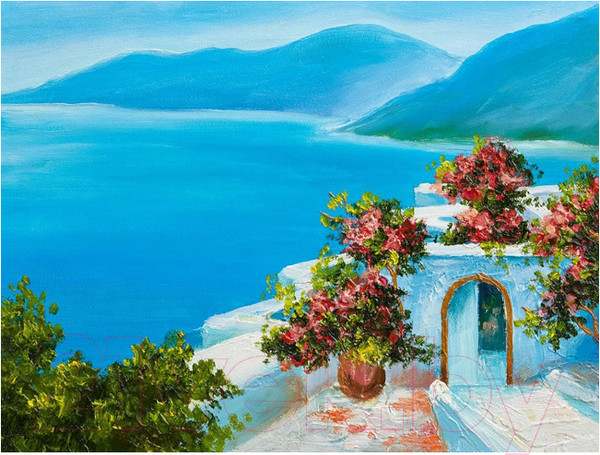 Изображение товара Картина по номерам Darvish Морской пейзаж / DV-9520-15