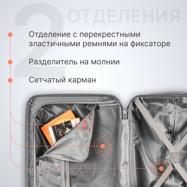 Изображение товара Чемодан на колесах DoubleW YF-PP02 (S, розовый)