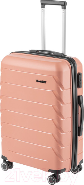 Изображение товара Чемодан на колесах DoubleW YF-PP02 (M, розовый)