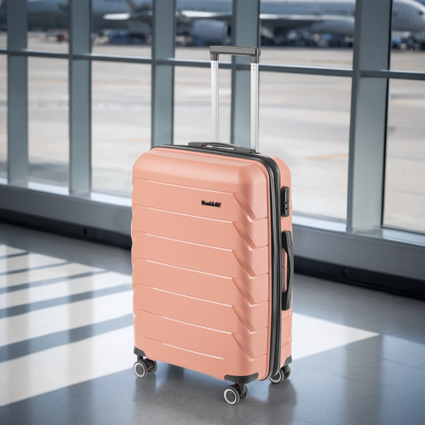 Изображение товара Чемодан на колесах DoubleW YF-PP02 (M, розовый)