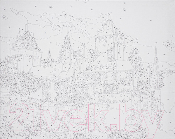 Изображение товара Картина по номерам Darvish Замок Швейцарии / DV-9521-8