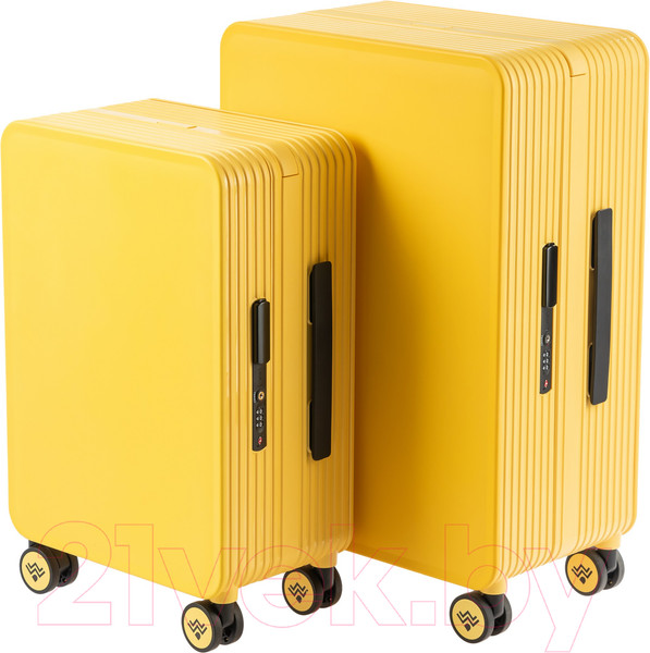 Изображение товара Чемодан на колесах DoubleW 005# (S, желтый)