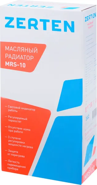 Изображение товара Масляный радиатор Zerten MRS-10