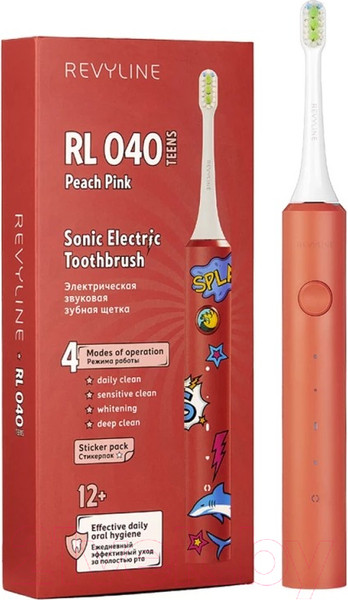 Изображение товара Звуковая зубная щетка Revyline RL040 Kids / 7610 (оранжевый)