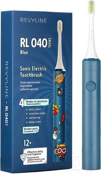 Изображение товара Звуковая зубная щетка Revyline RL040 Kids / 7609 (голубой)