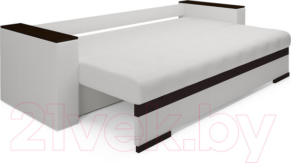 Изображение товара Диван Mebel-Ars Еврокнижка Атланта (экокожа белый)