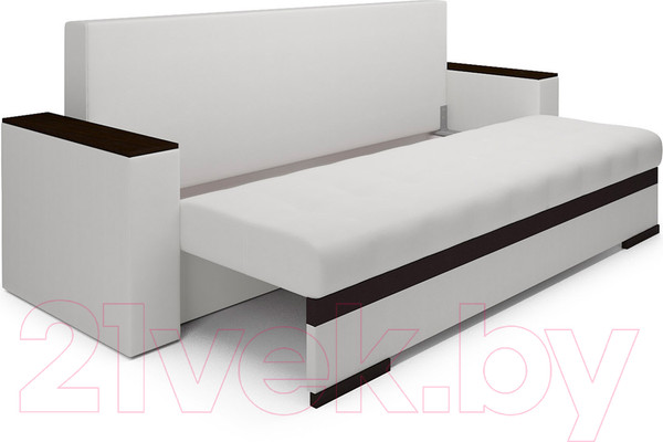 Изображение товара Диван Mebel-Ars Еврокнижка Атланта (экокожа белый)