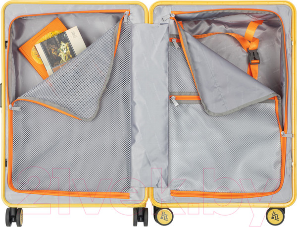 Изображение товара Чемодан на колесах DoubleW 005# (M, желтый)