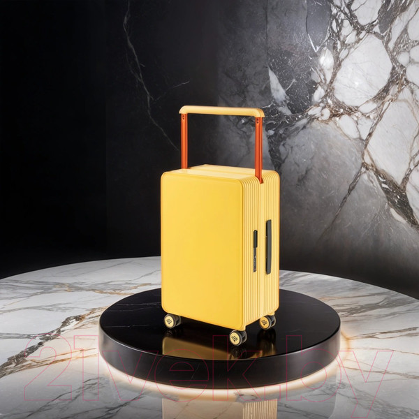 Изображение товара Чемодан на колесах DoubleW 005# (M, желтый)