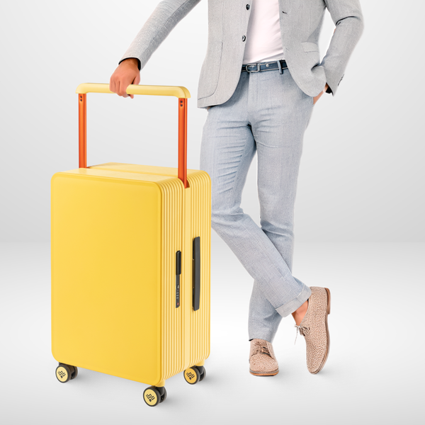 Изображение товара Чемодан на колесах DoubleW 005# (M, желтый)