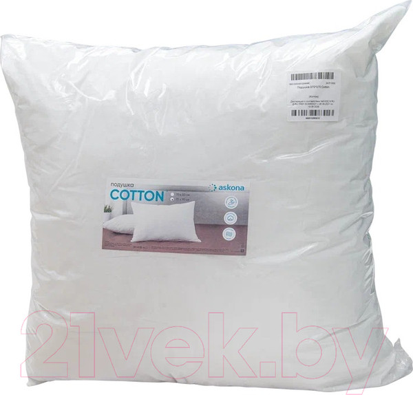 Изображение товара Подушка для сна Askona Cotton 70x70