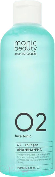 Изображение товара Тоник для лица Monic Beauty Skin Code 02 Коллаген и AHA/BHA/PHA (250мл)